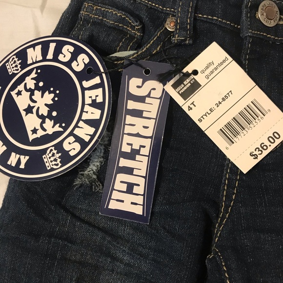 Miss Jeans Blue Stretch Jeans 4T MSRP: $36 - Picture 2 of 5